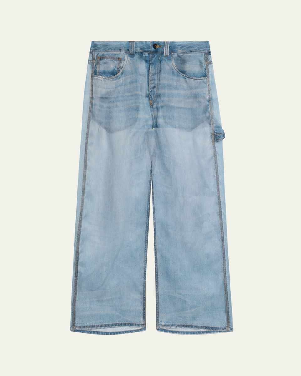 Winona Sheer Denim Print Jeans